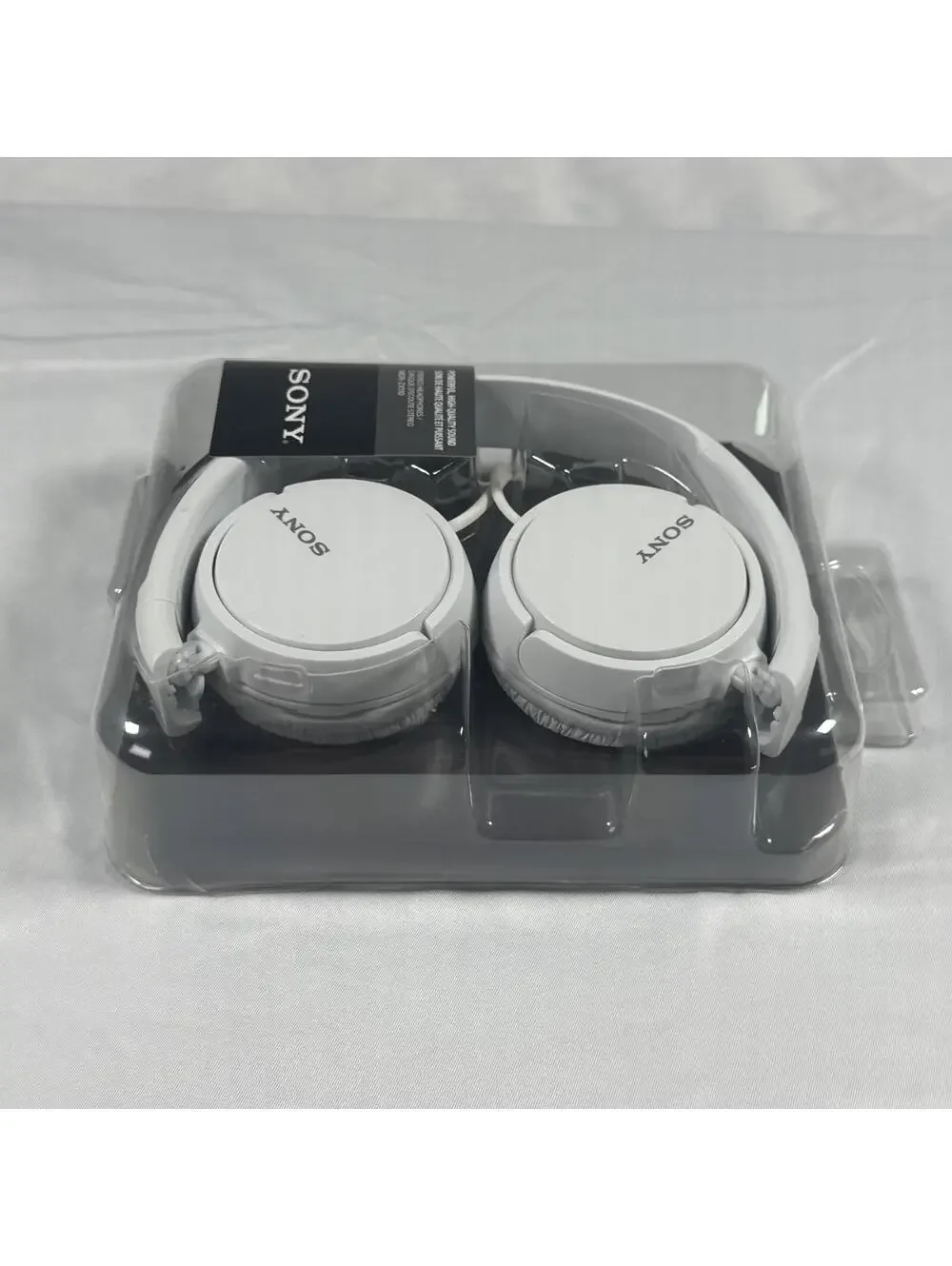 Sony MDR-ZX110 Stereo Headphones White New Sealed ZX Series Wired On-Ear